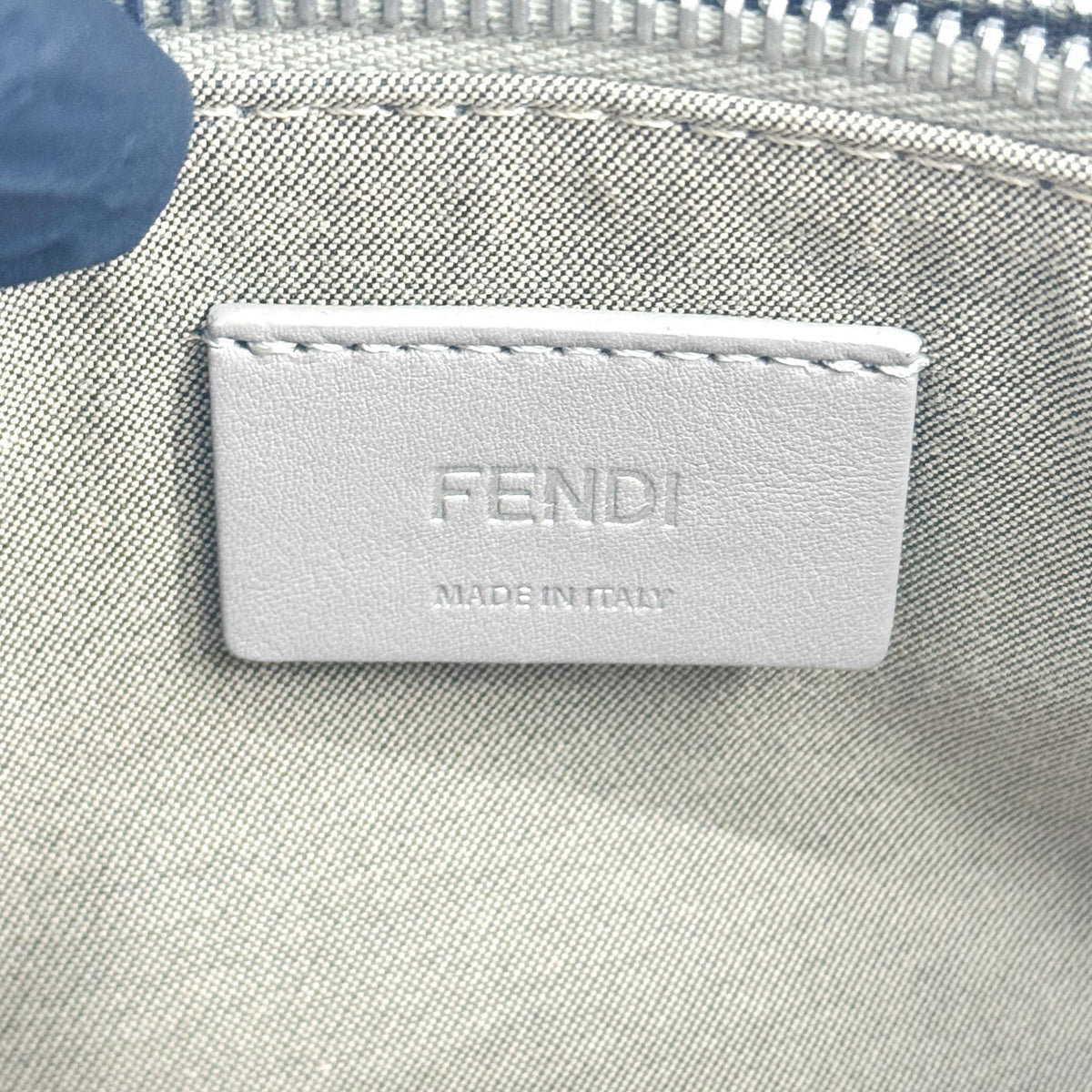 Fendi By The Way Satchel Calfskin, Gray, Calfskin, Handbag