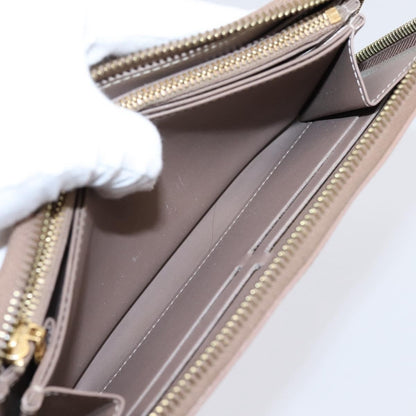 Louis Vuitton Zippy Monogram Vernis, Beige, Patent Leather, Wallet