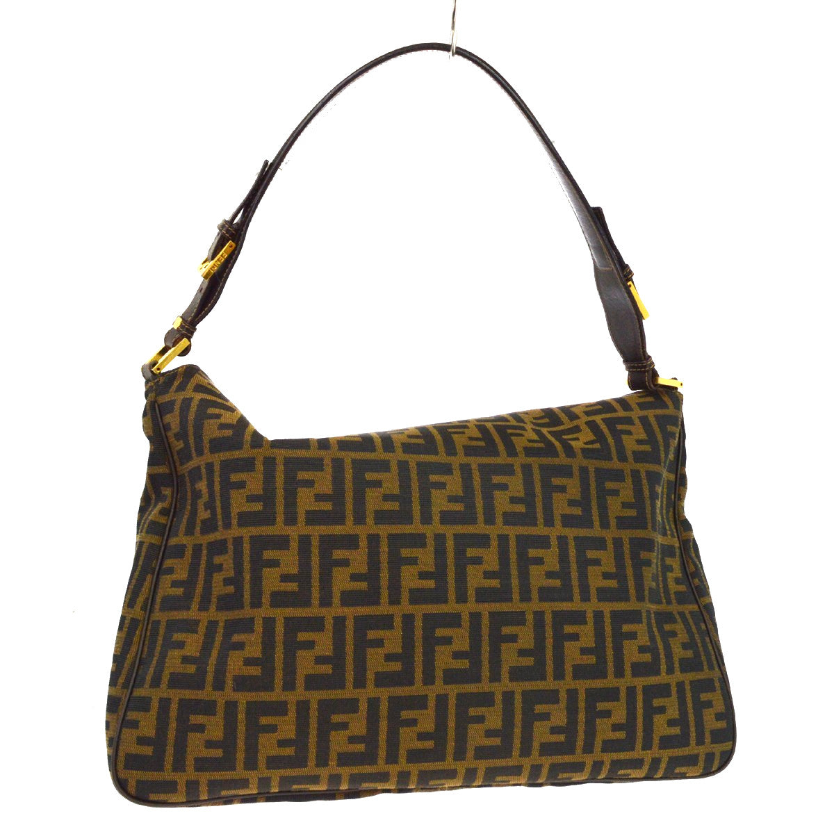 Fendi Zucca Tote Canvas, Brown, Canvas, Handbag