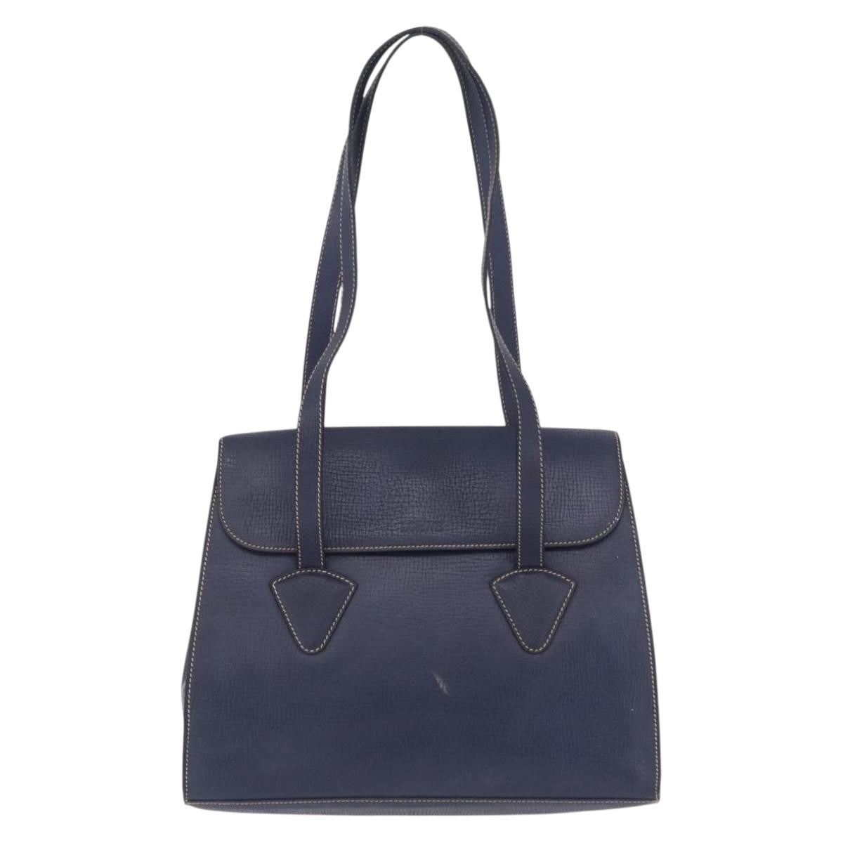 Loewe Tote Leather, Navy, Leather, Tote Bag