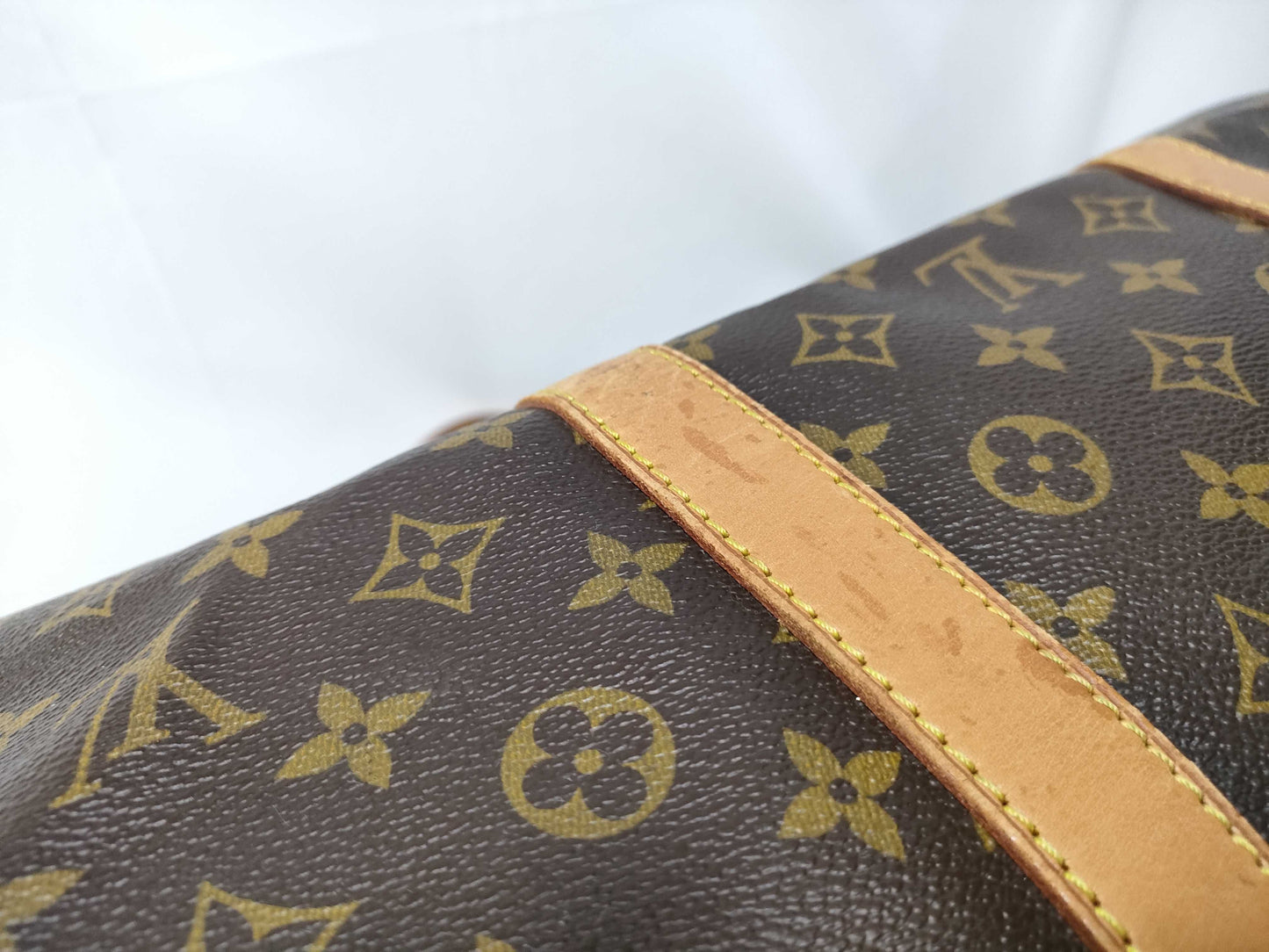 Louis Vuitton Keepall Monogram, Brown, Canvas, Travel Bag