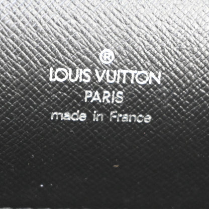 Louis Vuitton Porte-Documents Angara Taiga Leather, Black, Leather, Briefcase