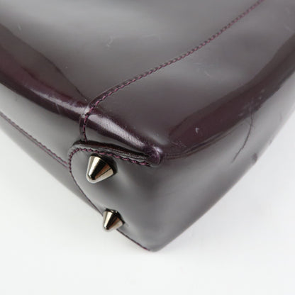Christian Dior Handbag Leather, Purple, Patent Leather, Handbag