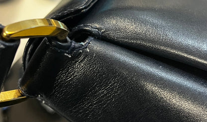 Gucci D-Ring leather, Navy, Leather, Handbag
