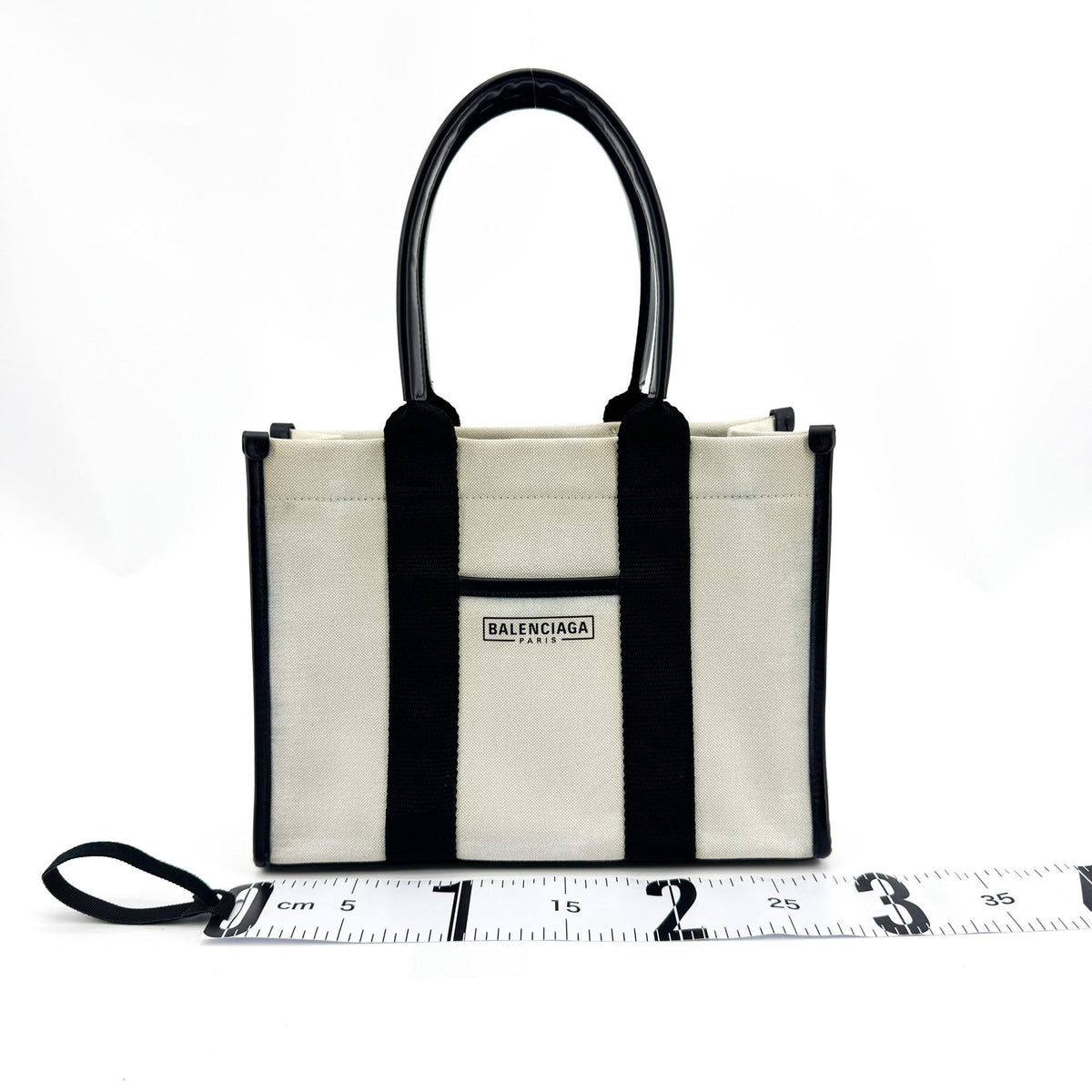 Balenciaga Hardware Canvas, Black, Canvas, Tote Bag