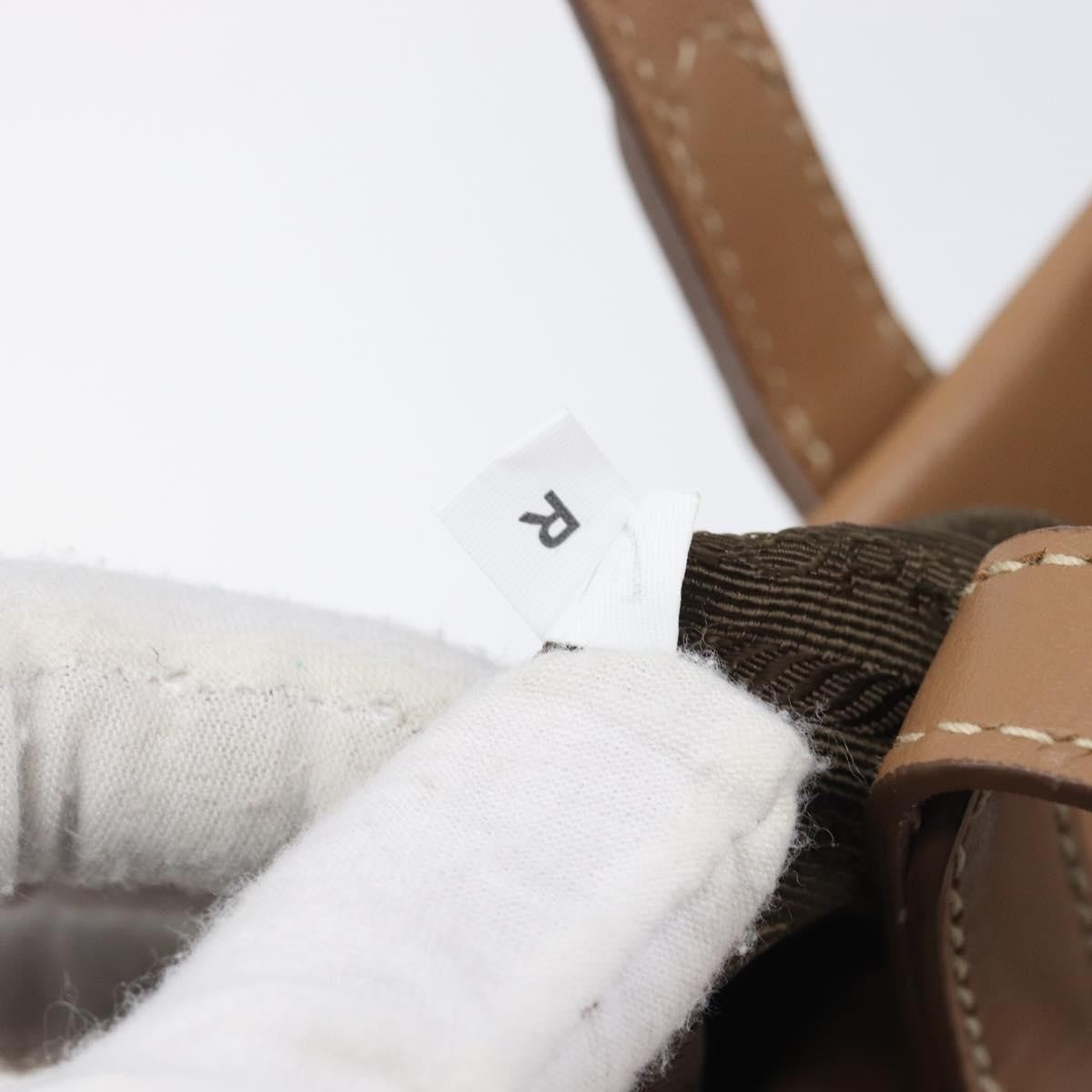Prada Covered Strap Open City Calfskin, Beige, Leather, Tote Bag