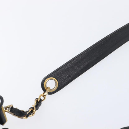 Chanel Vintage CC Drawstring Bucket Caviar, Black, Leather, Handbag