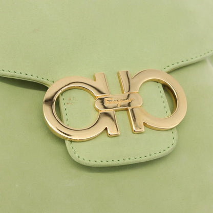 Salvatore Ferragamo Gancini Suede, Green, Suede, Backpack