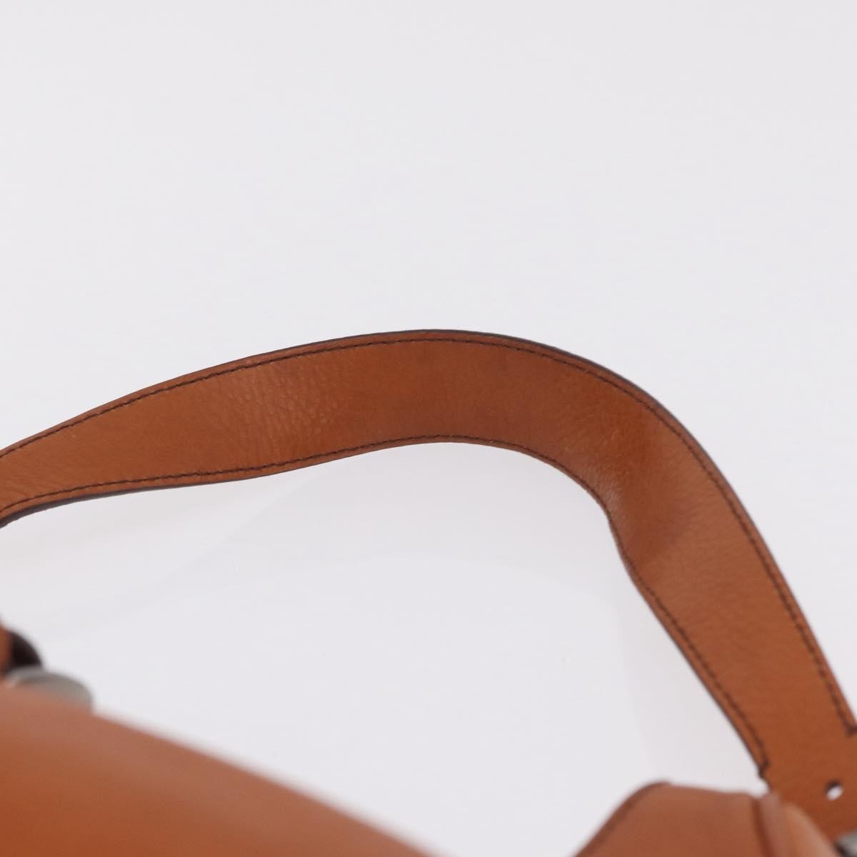 Prada Shoulder Leather, Brown, Leather, Shoulder Bag
