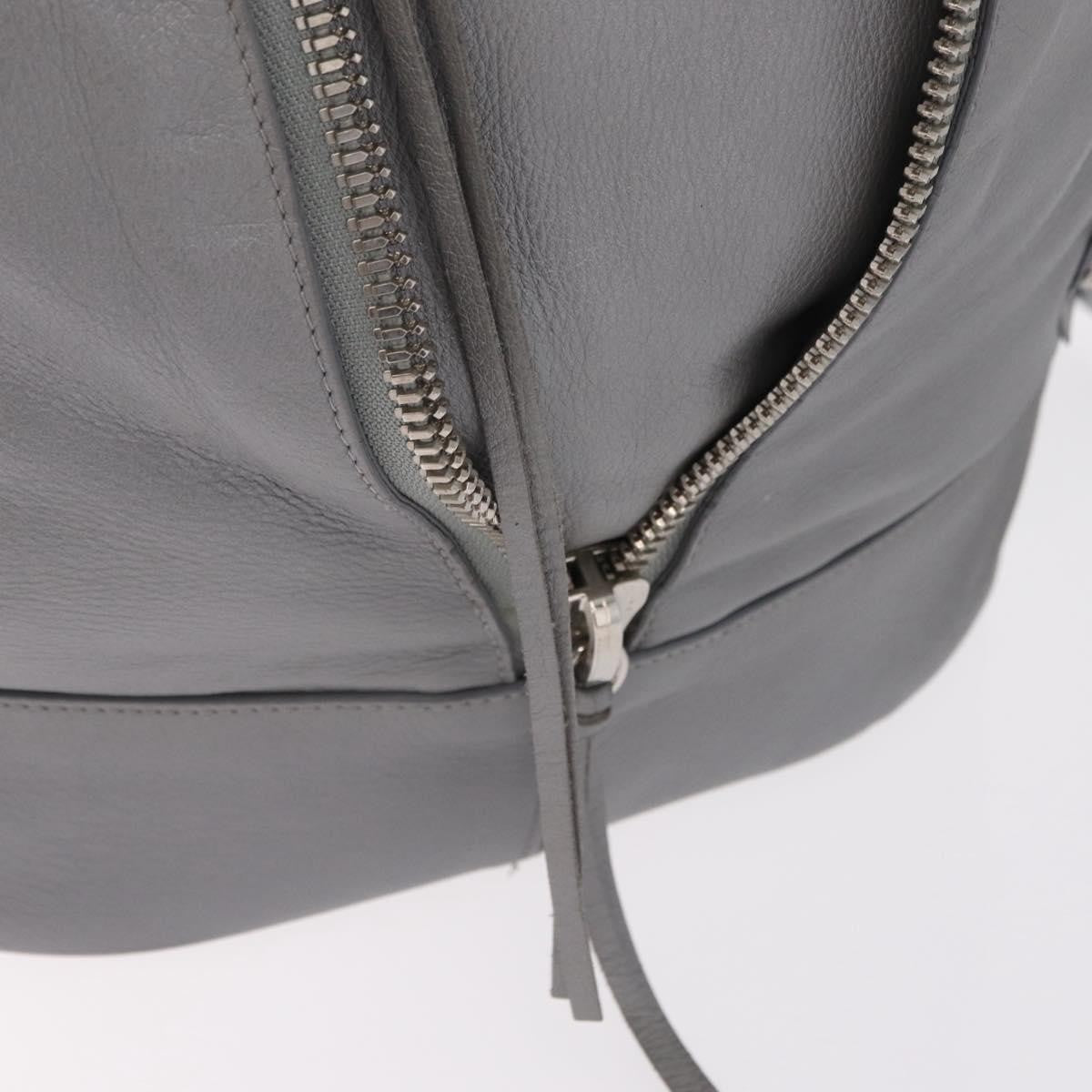 Balenciaga Papier Drop Bucket Leather, Silver, Leather, Handbag