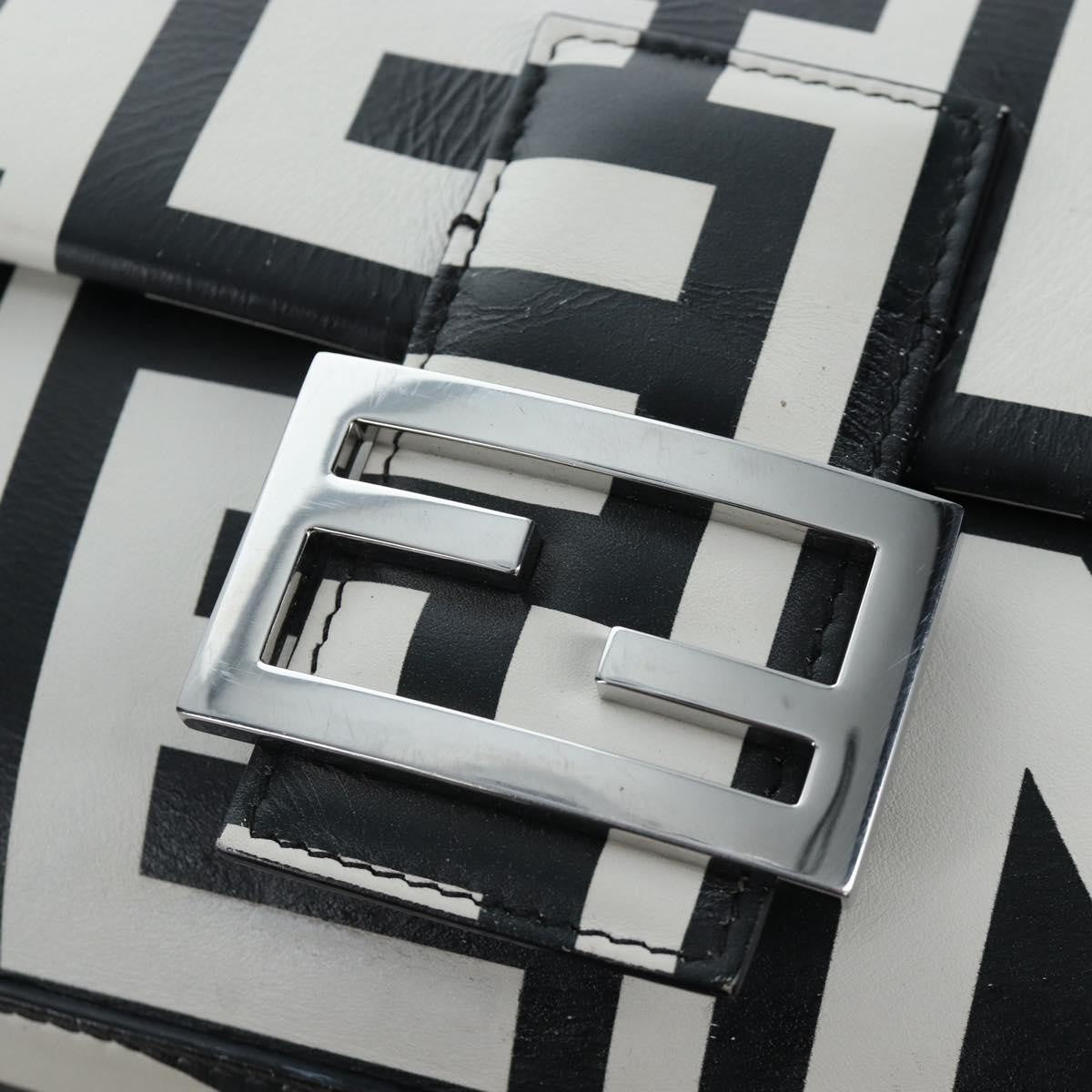 Fendi x Marc Jacobs Baguette NM Printed Leather, Black, Leather, Handbag