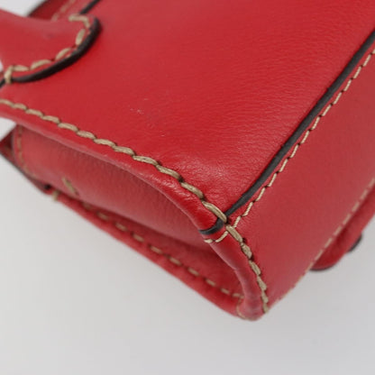 Chloe Edith Leather, Red, Leather, Clutch