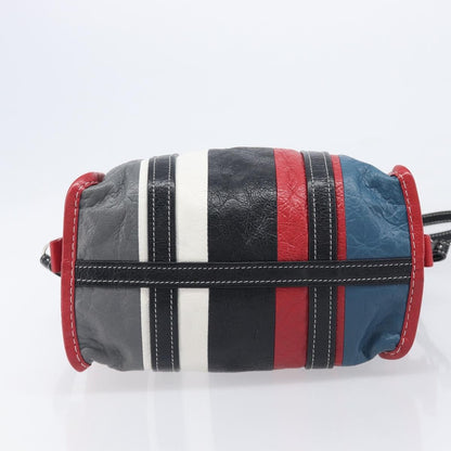 Balenciaga Bazar Striped Leather, Multicolour, Leather, Tote Bag