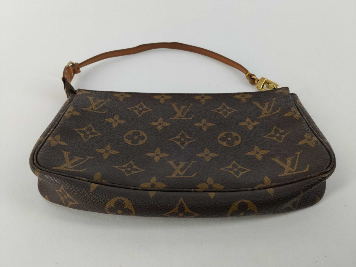 Louis Vuitton Randonnee Pochette Monogram Coated Canvas, Brown, Canvas, Handbag