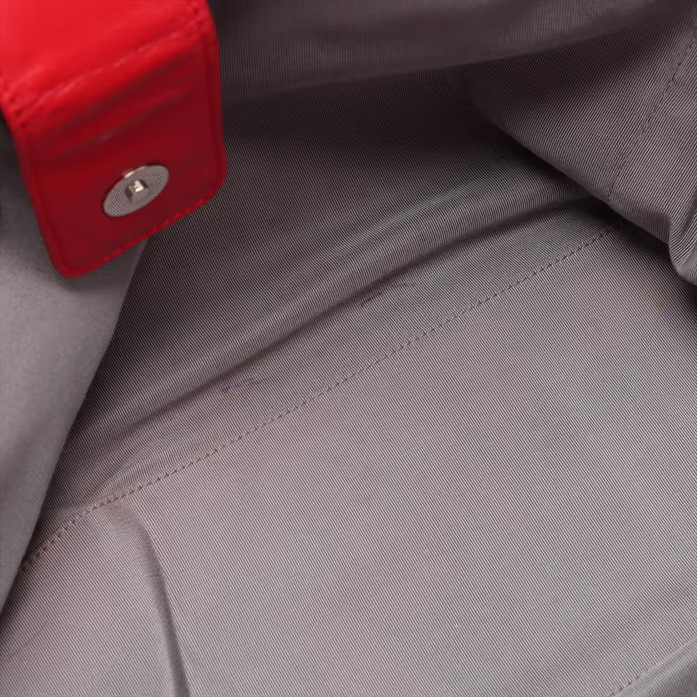 Chanel Cerf Executive Tote Leather, RED, LEATHER, Handbag