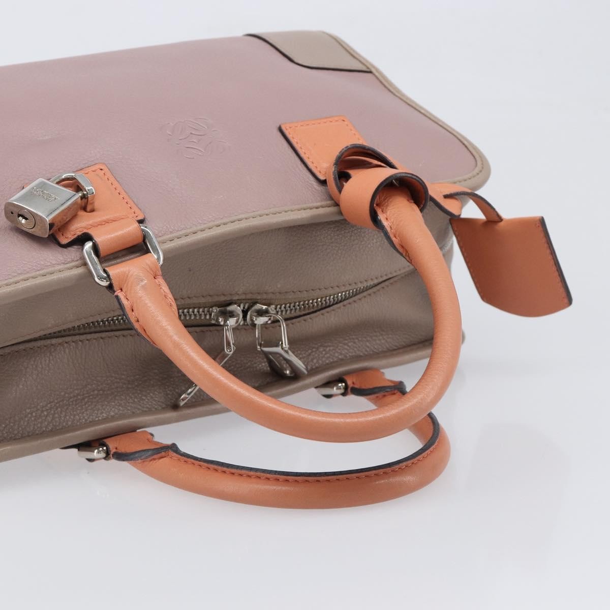 Loewe Amazona Leather, Pink, Leather, Handbag