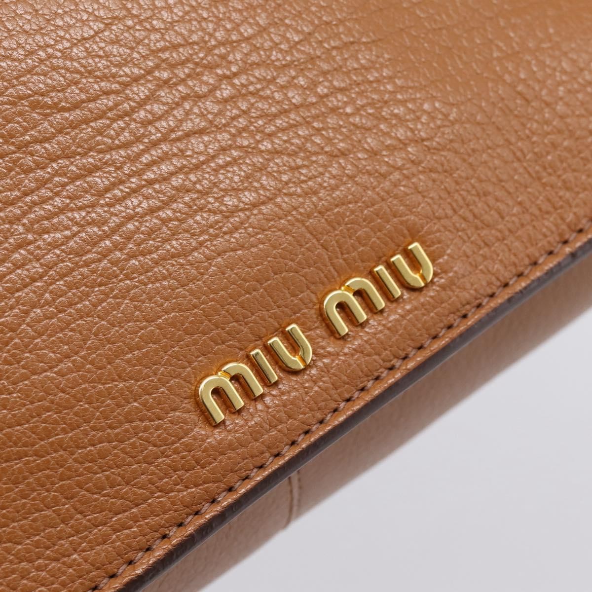 Miu Miu Madras Convertible Lock Leather, Brown, Leather, Tote Bag