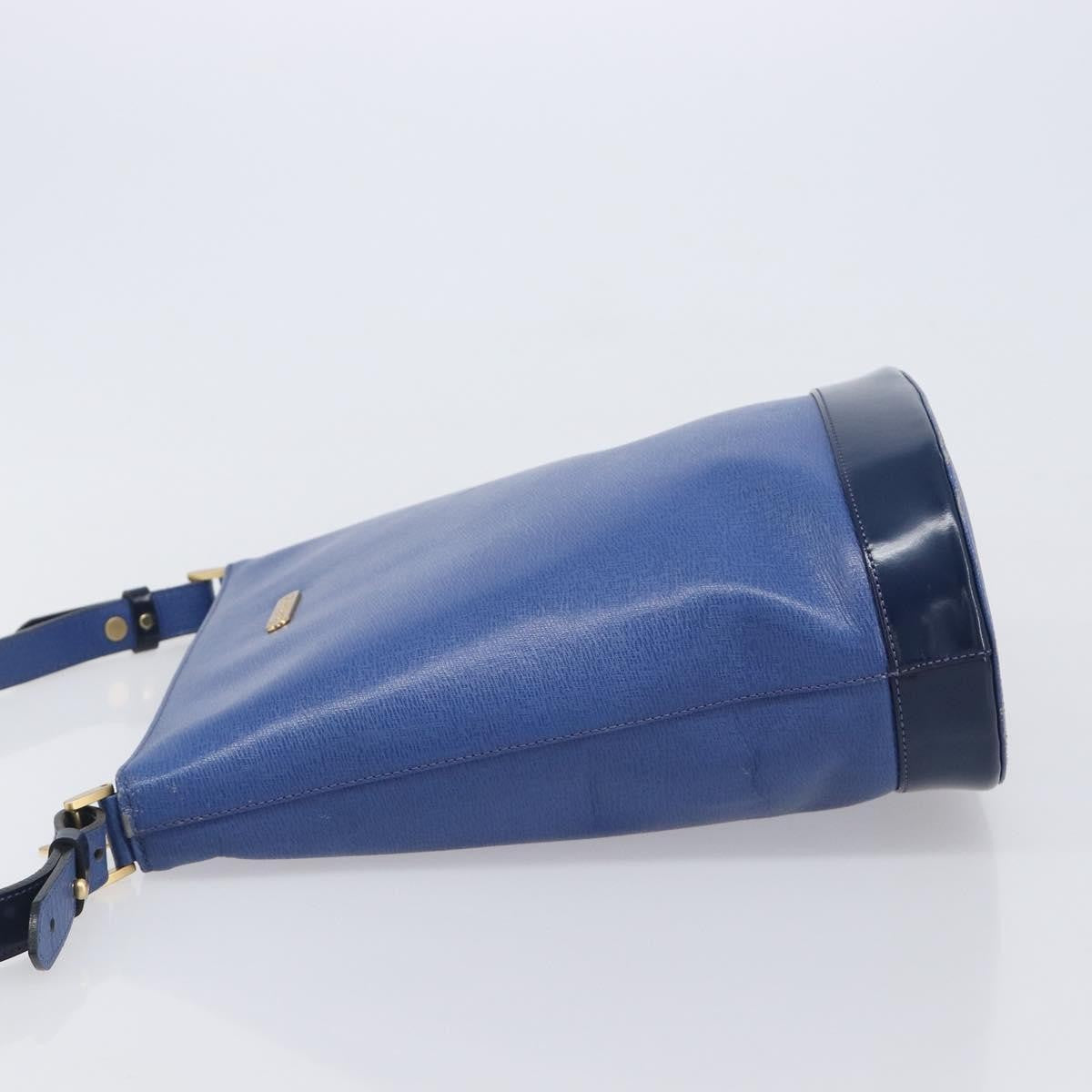 Burberry Shoulder Leather, Blue, Leather, Shoulder Bag
