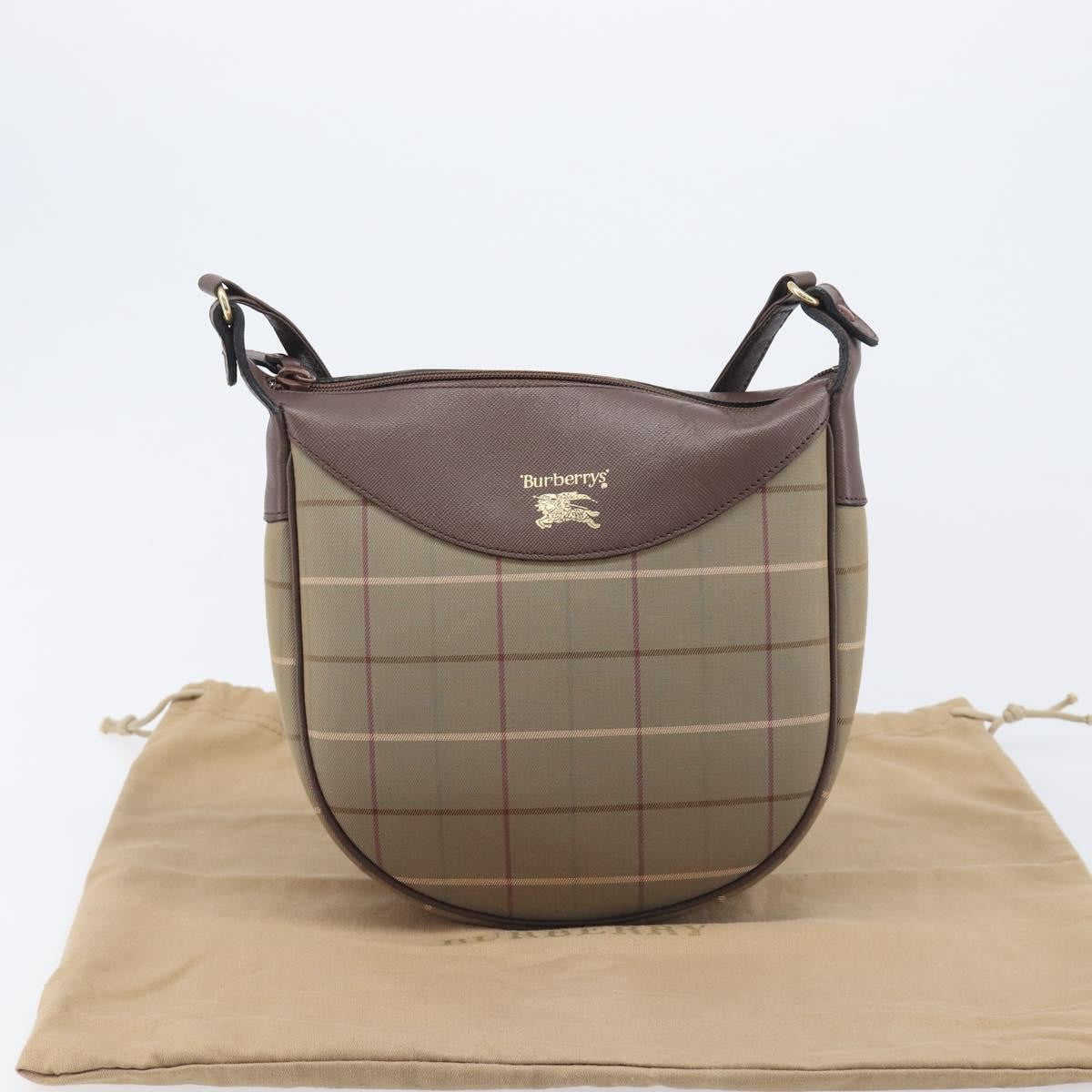 Burberry Nova Check Shoulder Bag Canvas, Brown, Canvas, Shoulder Bag