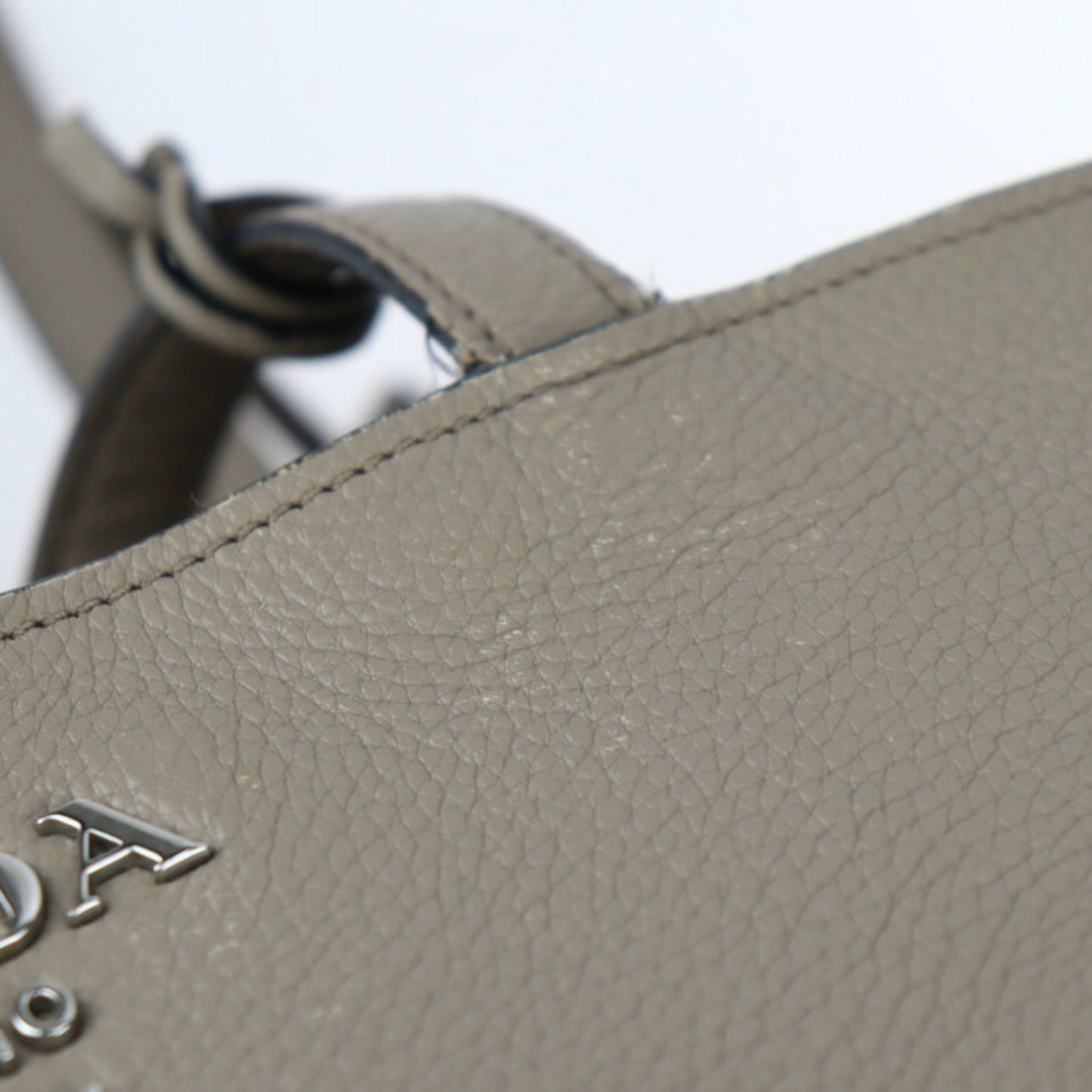 Prada Saffiano, Beige, Leather, tote