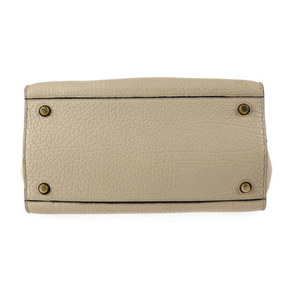 Céline Ring, Beige, Leather, shoulder