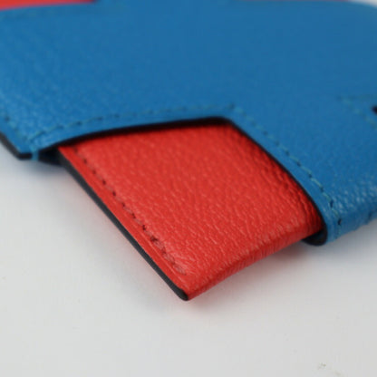 Hermès --, Blue, Leather, wallet