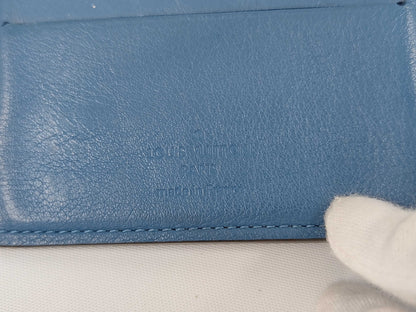 Louis Vuitton Multiple Taiga Leather, Blue, Leather, Wallet