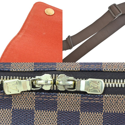 Louis Vuitton Naviglio Damier, Brown, Canvas, Shoulder Bag