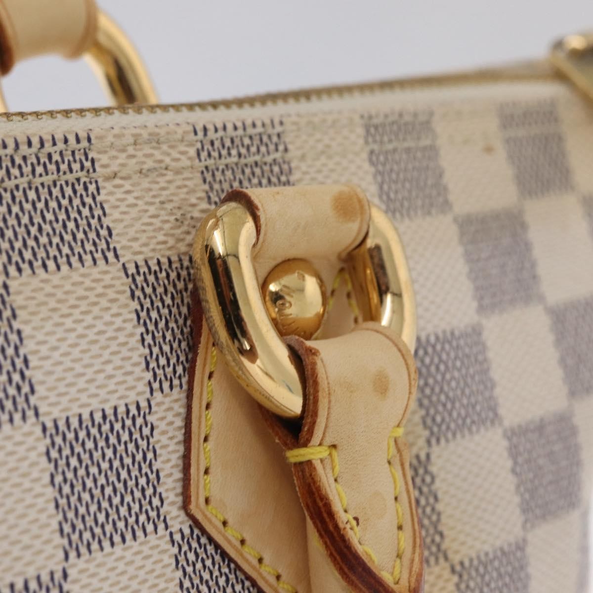 Louis Vuitton Saleya Damier, White, Canvas, Handbag