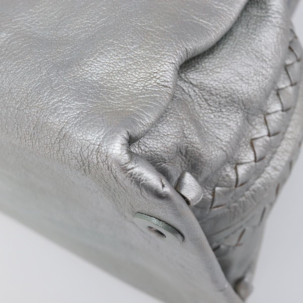 Bottega Veneta Intrecciato Handbag Intrecciato, Silver, Leather, Handbag