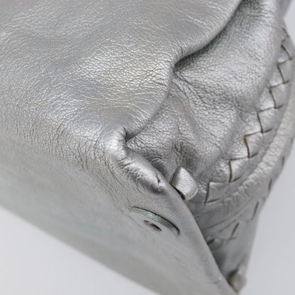 Bottega Veneta Intrecciato Handbag Intrecciato, Silver, Leather, Handbag