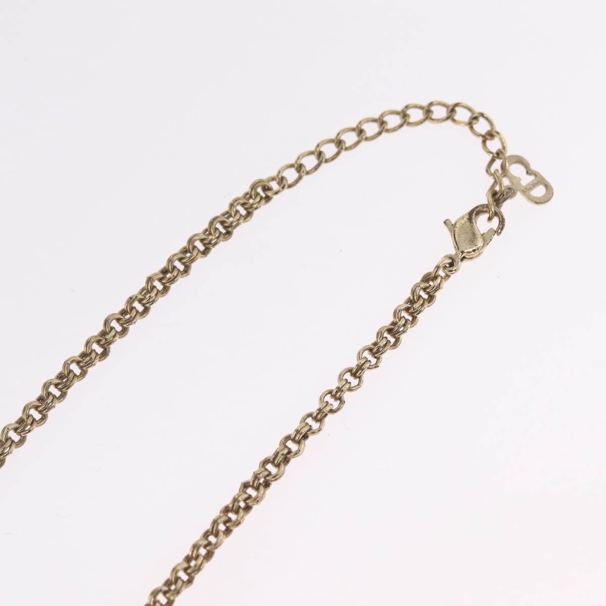 Christian Dior CD Pendant Metal, Gold, Metal, Necklace