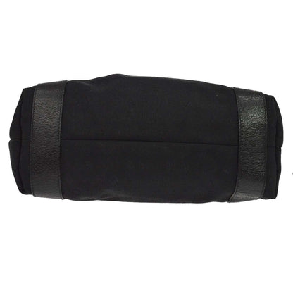 Bvlgari Logomania Canvas, Black, Canvas, Shoulder Bag