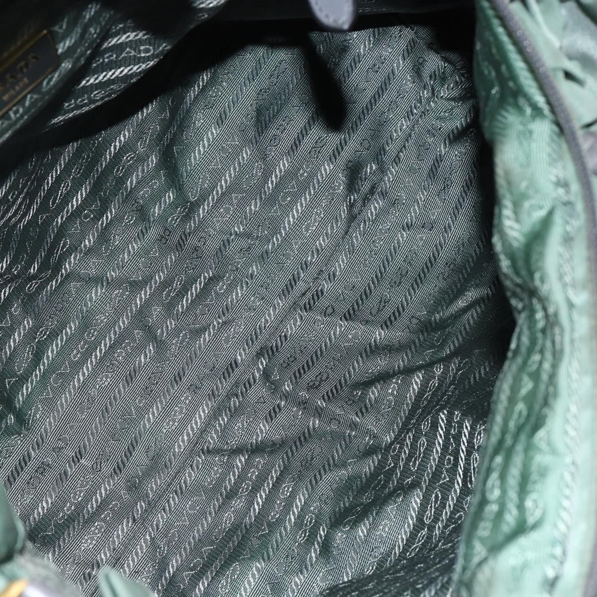 Prada Convertible Bow Tessuto, Green, Nylon, Tote Bag