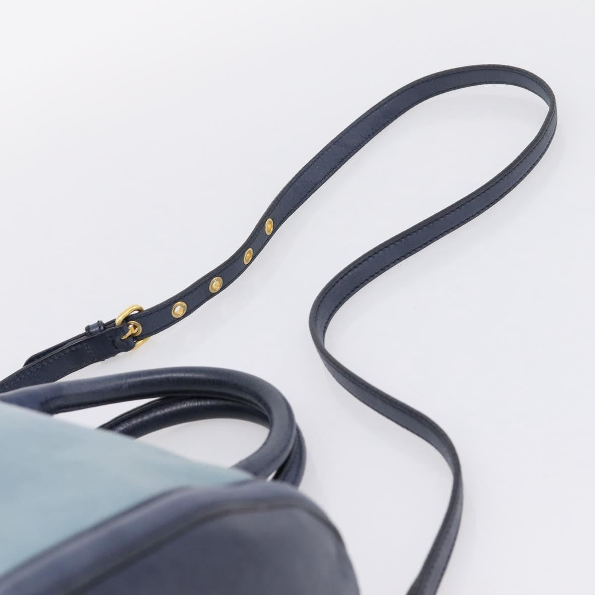Miu Miu Beau Top Handle Leather, Navy, Leather, Handbag
