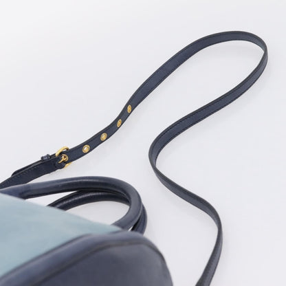Miu Miu Beau Top Handle Leather, Navy, Leather, Handbag