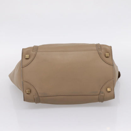 Celine Shopper Luggage Leather, Beige, Leather, Handbag