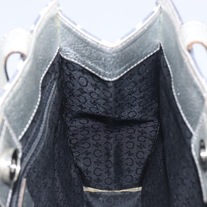 Celine C Macadam Canvas, Navy, Canvas, Handbag