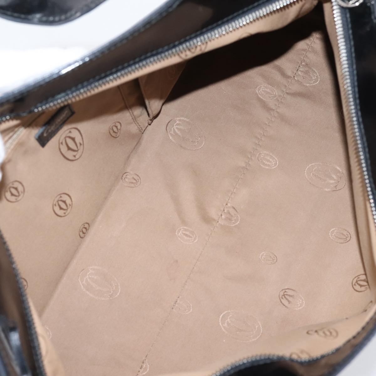Cartier Marcello Patent leather, Black, Patent Leather, Handbag