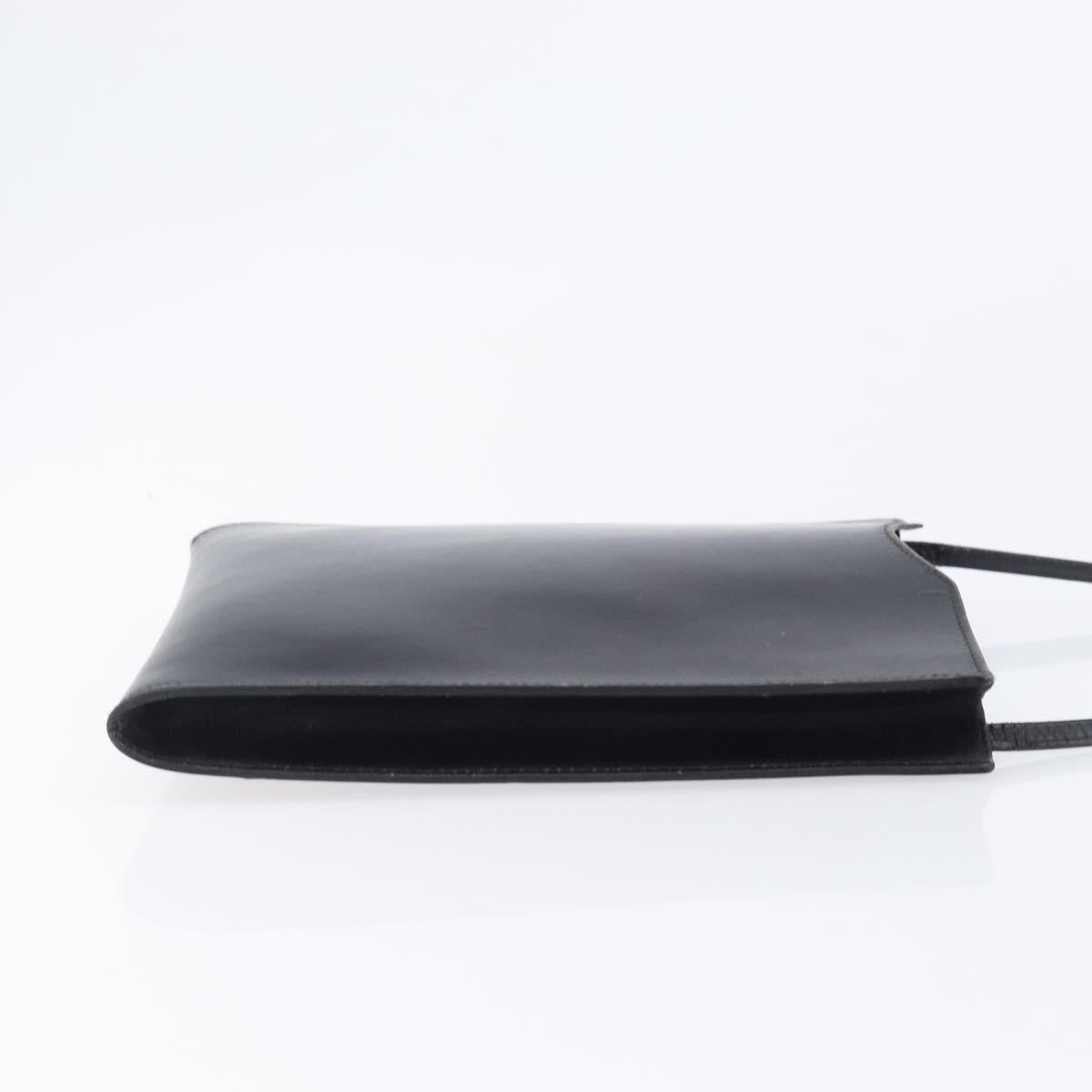 Hermes Onimaitou Leather, Black, Leather, Shoulder Bag