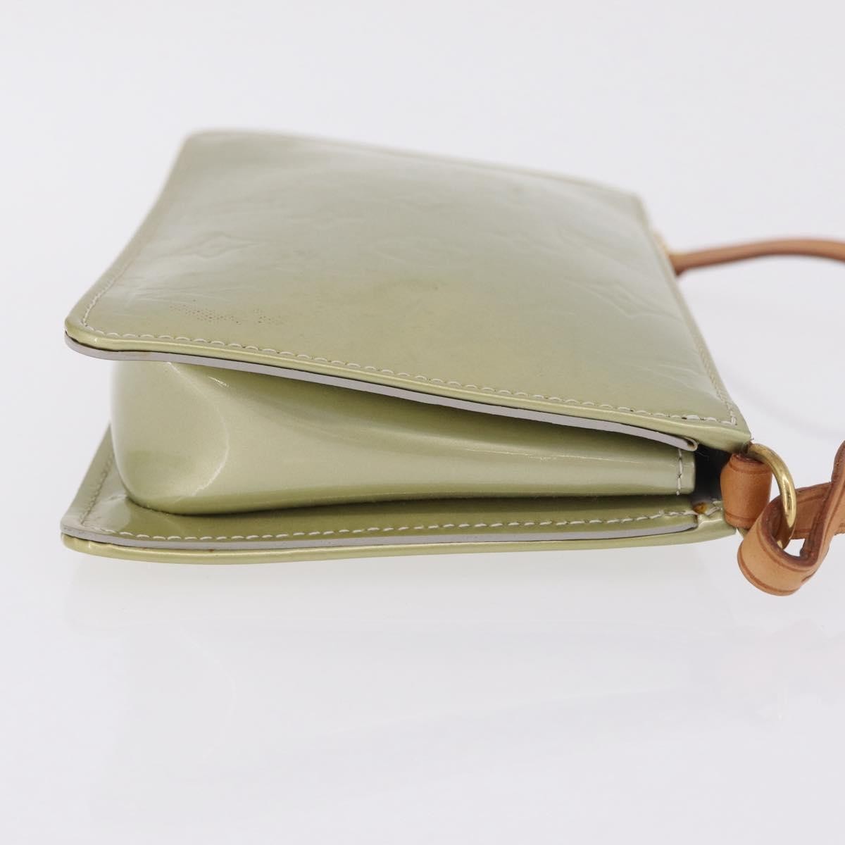 Louis Vuitton Lexington Pochette Monogram Vernis, Beige, Patent Leather, Clutch
