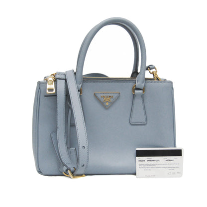 Prada Galleria, Blue, Leather, shoulder