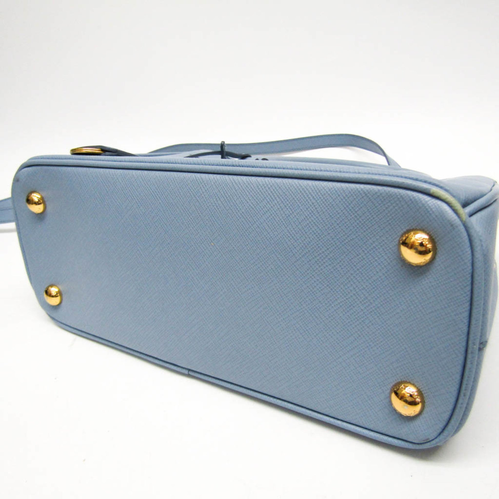 Prada Galleria, Blue, Leather, shoulder