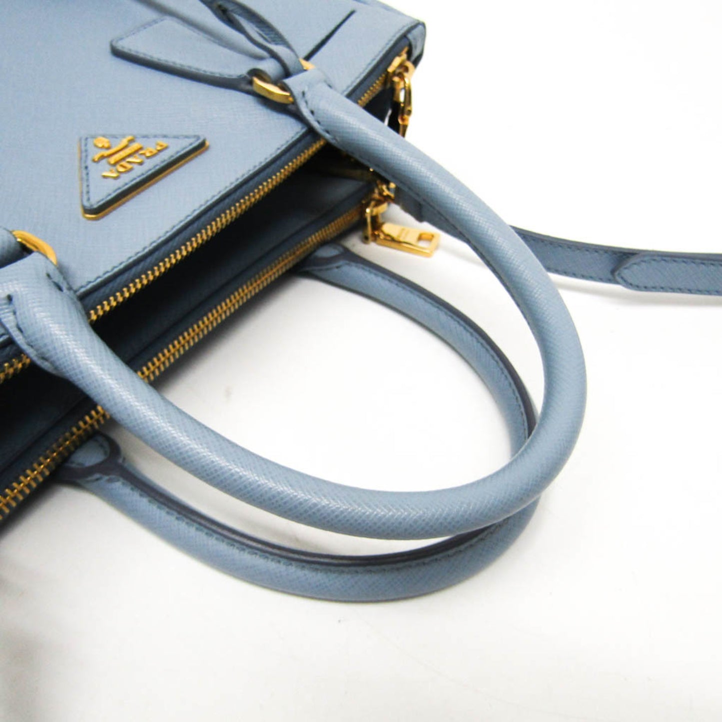 Prada Galleria, Blue, Leather, shoulder