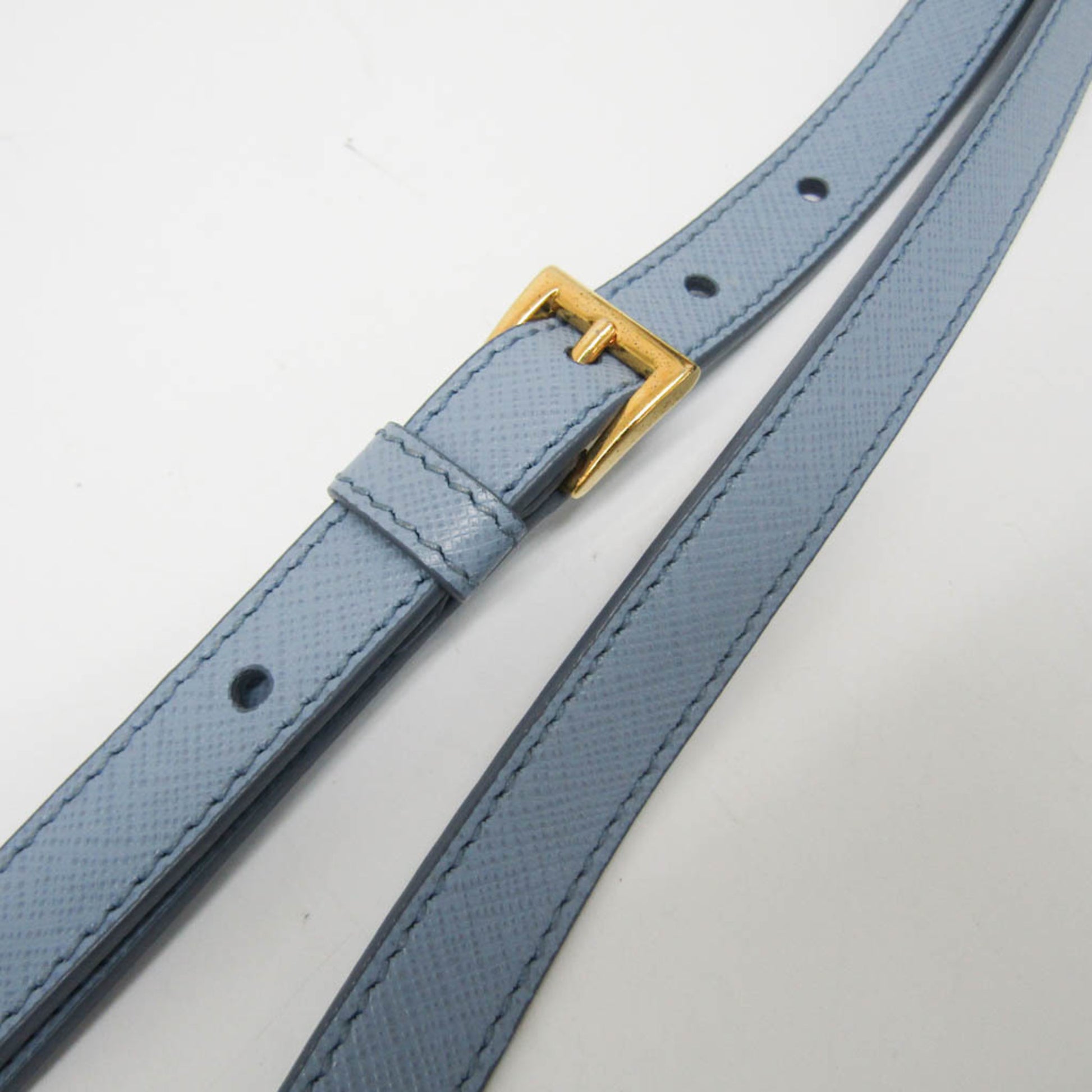 Prada Galleria, Blue, Leather, shoulder