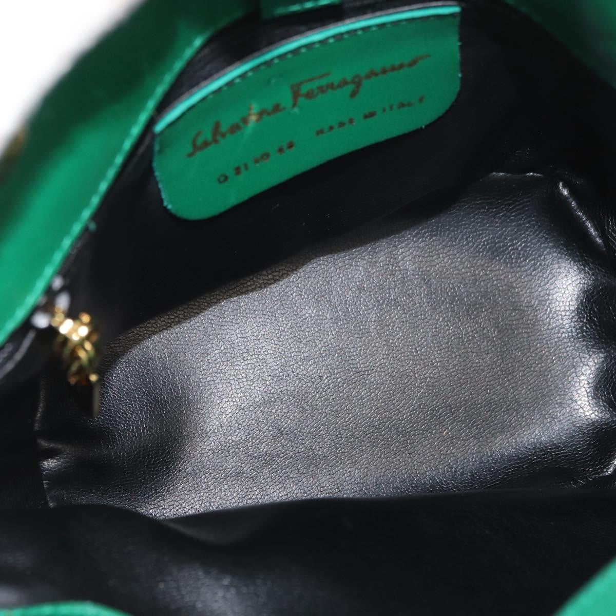 Salvatore Ferragamo Shoulder Bag Leather, Green, Leather, Shoulder Bag