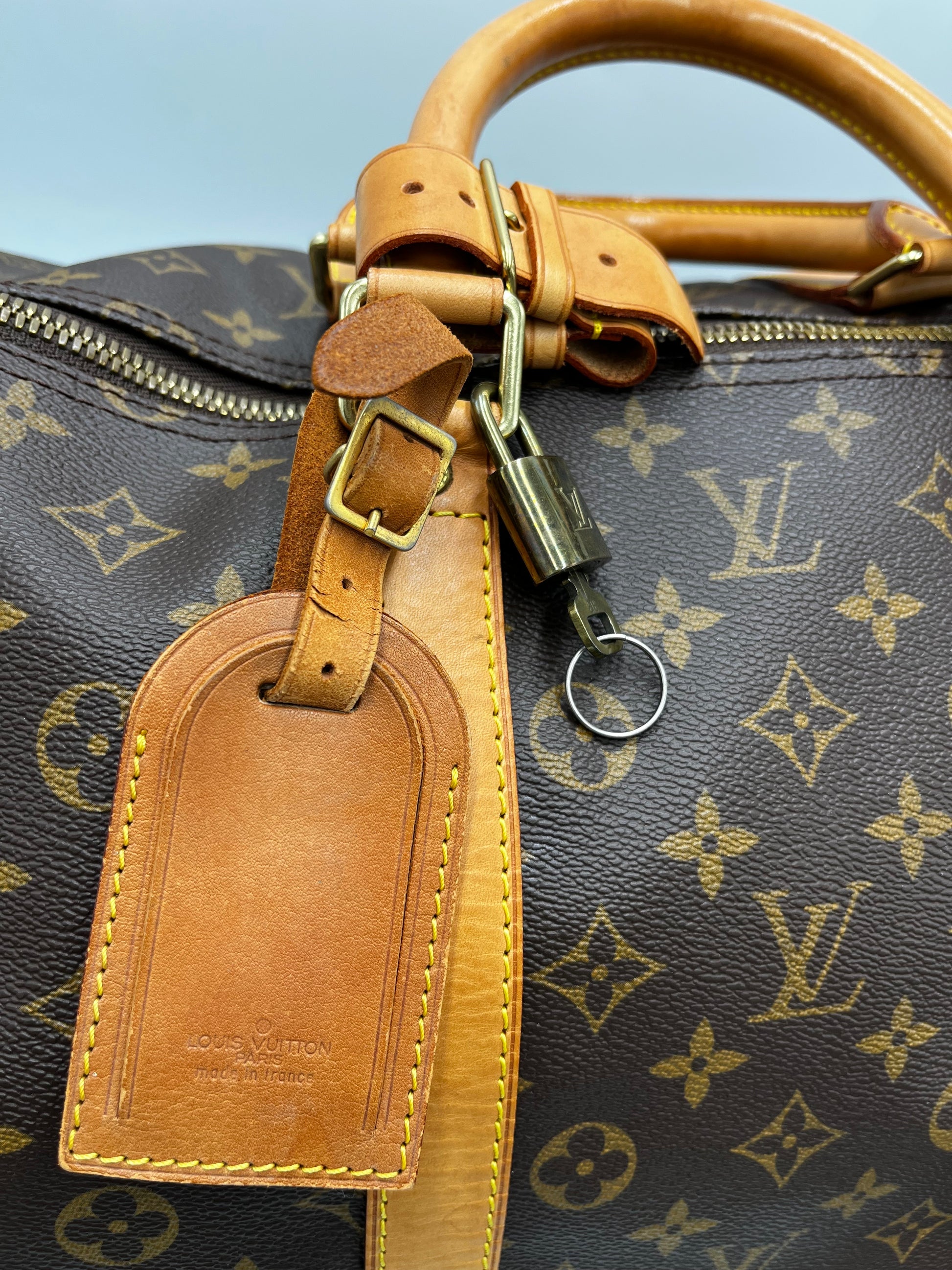 Louis Vuitton Keepall Bag Monogram Canvas, Brown, Canvas, Travel Bag