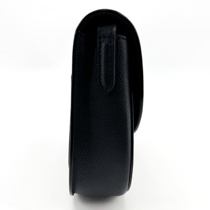 Celine Trotteur Calfskin, Black, Leather, Crossbody Bag