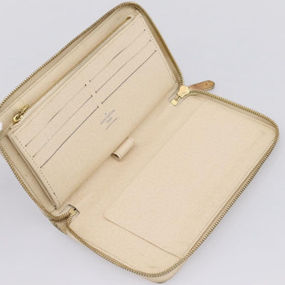 Louis Vuitton Zippy Organizer Damier, White, Canvas, Wallet
