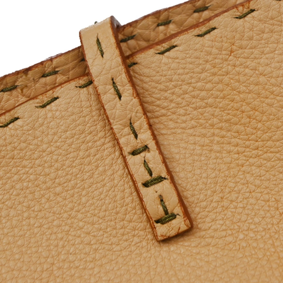 Fendi Roll Selleria Leather, Orange, Leather, Tote Bag